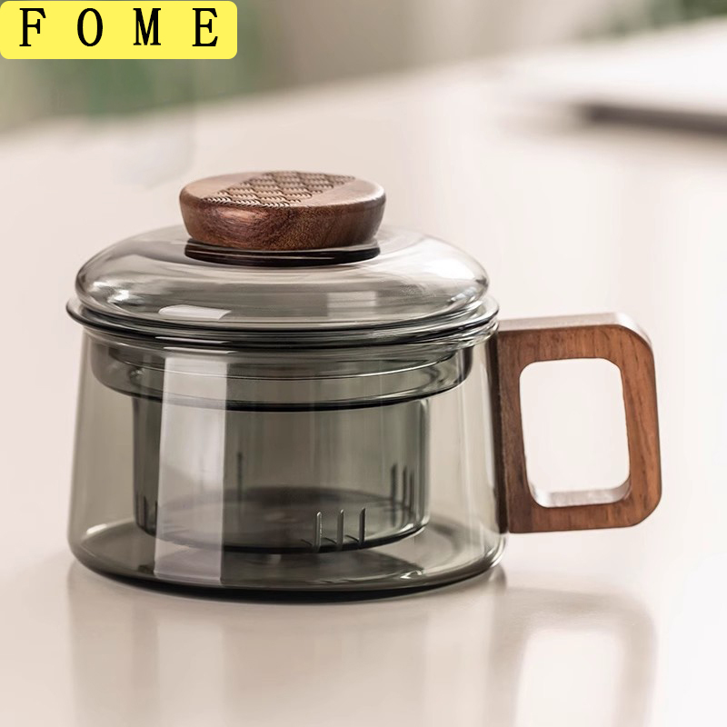 Loose Leaf Tea Infuser - 200/400 ml Glas-Teetasse mit Teesieb, steiler