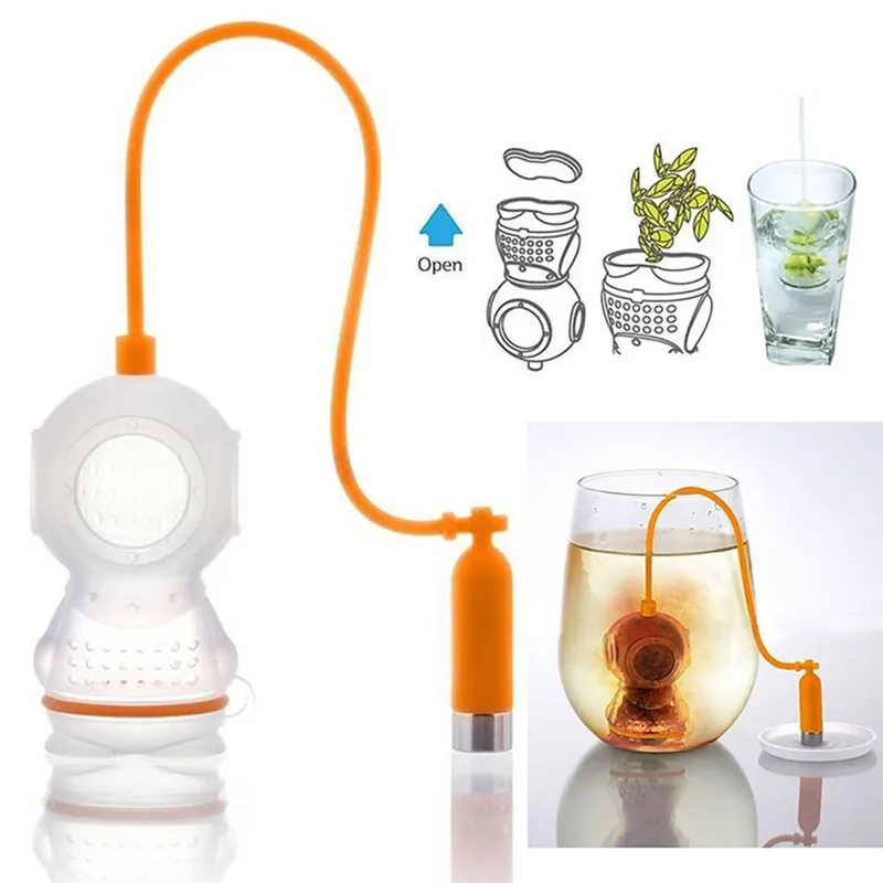 Loose Leaf Tea Infuser - Food Grade Silikon Leck Submariner Taucher