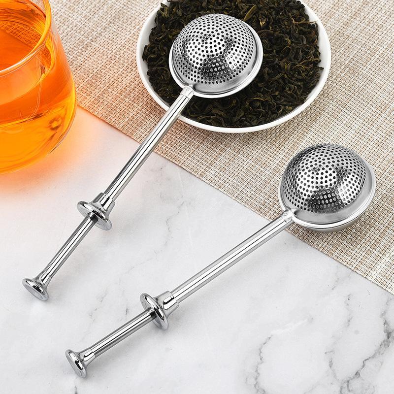 Loose Leaf Tea Infuser - Langstieliger Edelstahl-Tee-Infuser mit feinem Netz, rostfrei,
