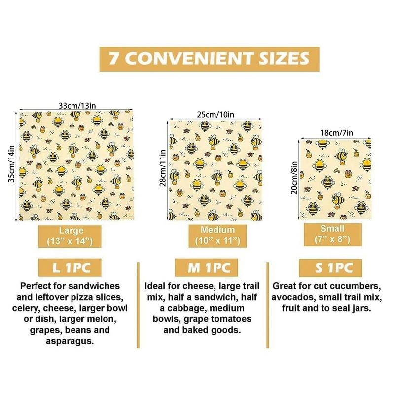 3 stücke Wiederverwendbare Leb – Beeswax Wrap Reusable Bewertung und Preis