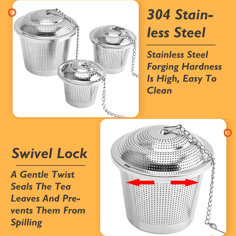 304 Edelstahl-Teefilter, feinm – Loose Leaf Tea Infuser Bewertung und Preis