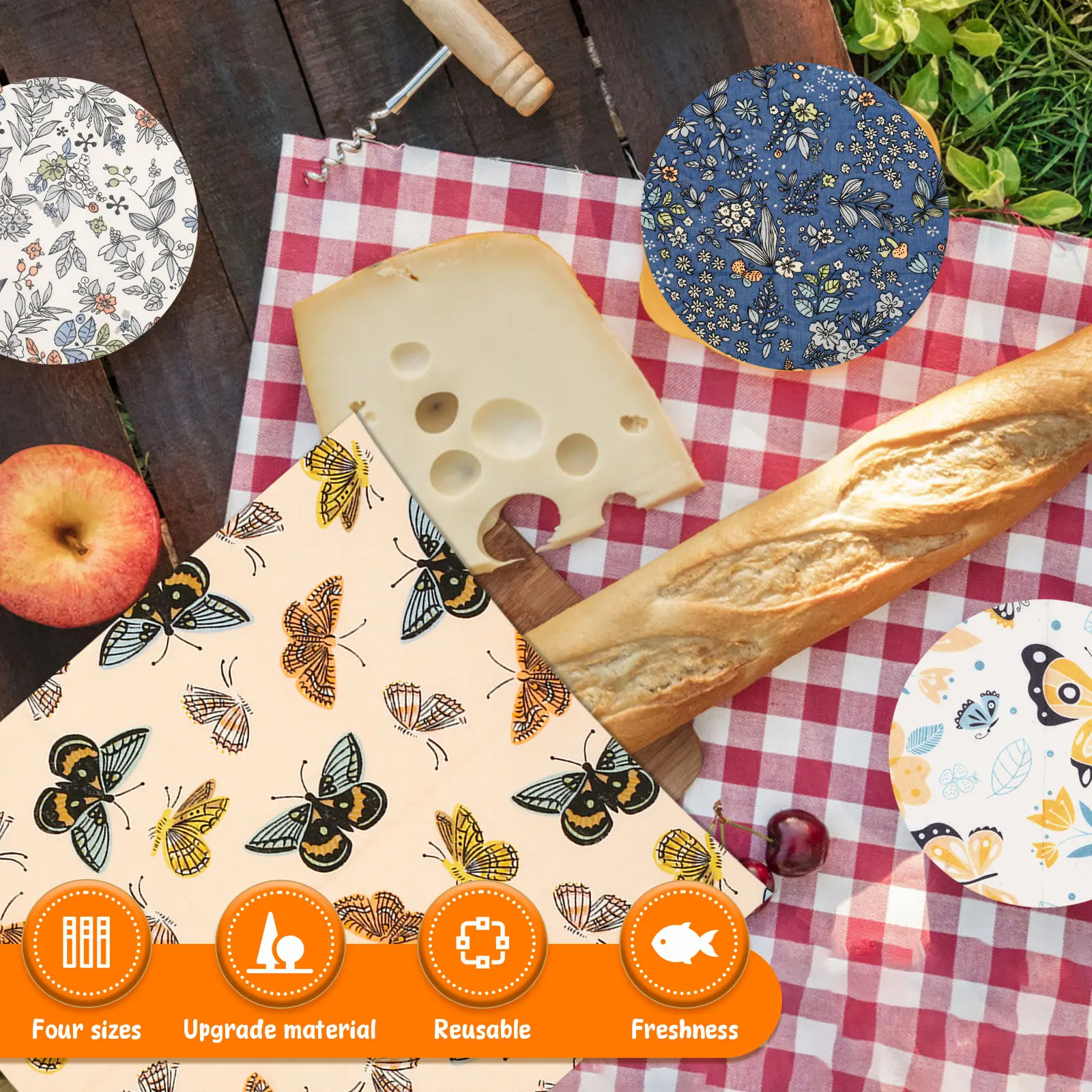 11-teiliges Bienenwachs-Lebens – Beeswax Wrap Reusable Bewertung und Preis